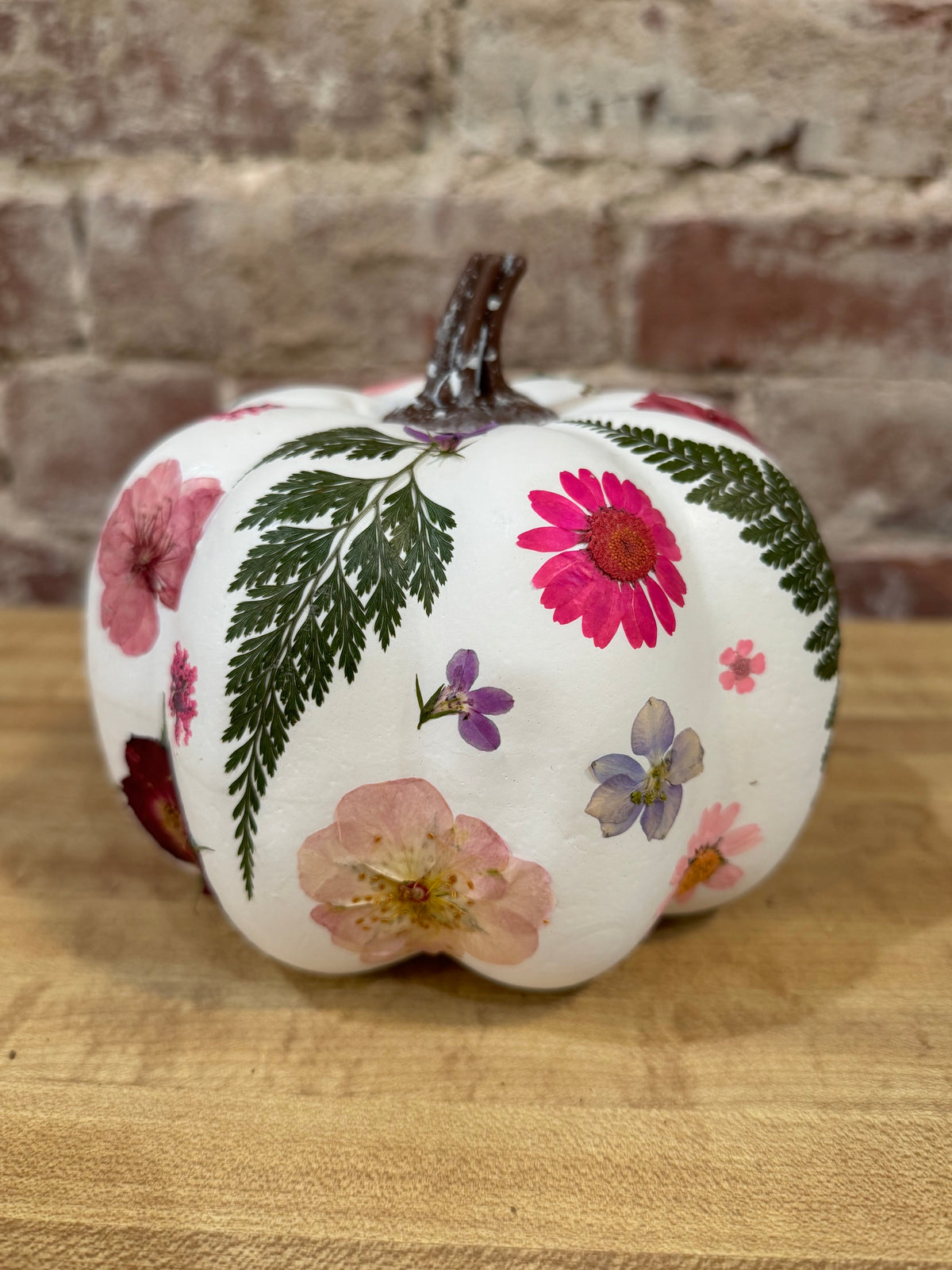 Pressed Flower Pumpkin Class, Saturday September 12th, 3:00